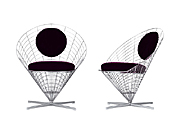 Leisure ChairCG-Wire-Cone-Chair_Office Furniture_Steel wire Leisure Chair_Modern Chair
